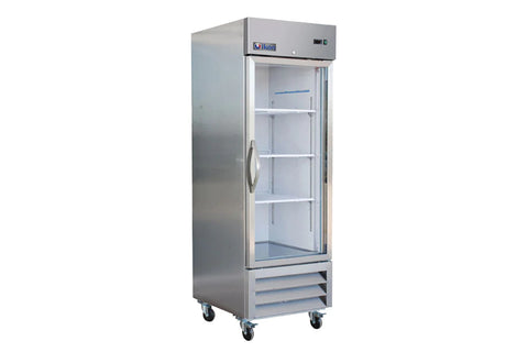 Ikon IB27RG - 27" Wide - 1 Glass Door Bottom Mount Reach-In Refrigerator