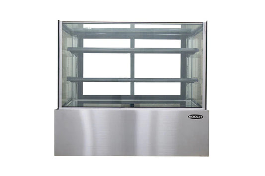 Kool-It KBF-60D - 59" Wide - Flat Glass Non-Refrigerated Dry Display Case