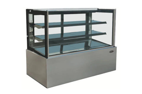 Kool-It KBF-72D - 71" Wide - Flat Glass Non-Refrigerated Dry Display Case