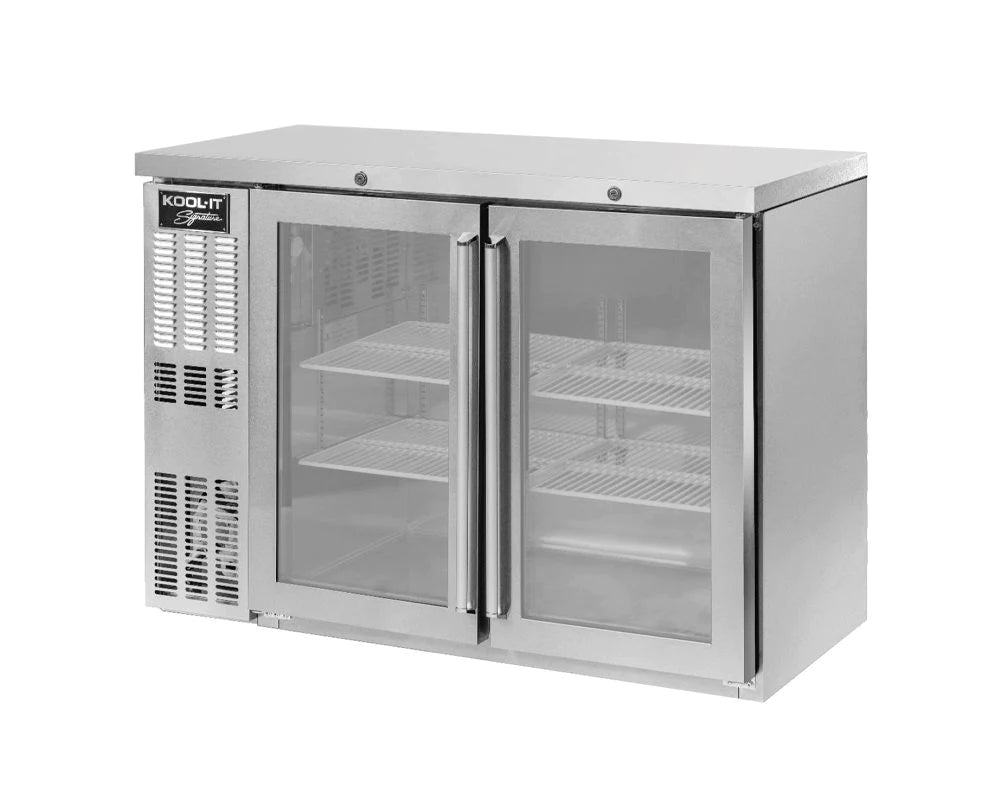 Kool-It KNB-60-2SG - 60" Wide - 2 Door Stainless Steel Back Bar