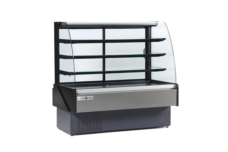 Hydra-Kool KBD-CG-80-D - 78" Wide Non-Refrigerated Tilt Out Front Glass Bakery Display Case