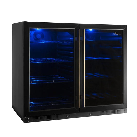 KingsBottles 39 Inch Under Counter Wine And Beer Fridge Combo