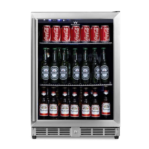 KingsBottle 24 Inch Under Counter Beer Cooler Fridge Built In